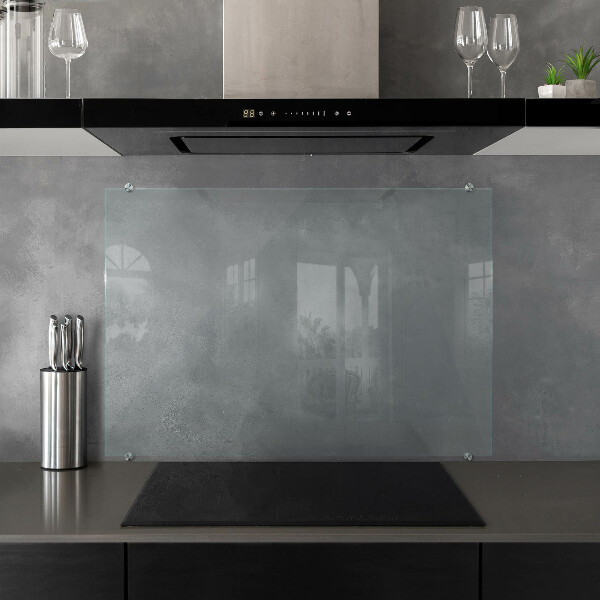 Cooker splashback transparent