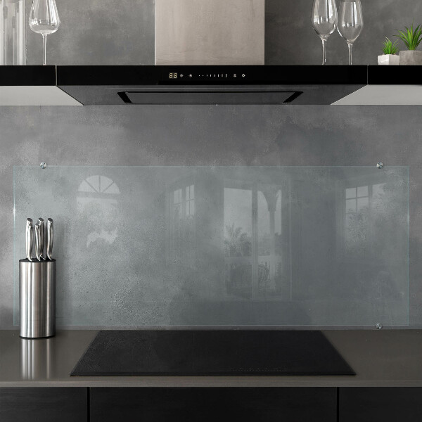 Cooker splashback transparent