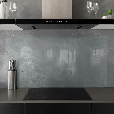 Cooker splashback transparent