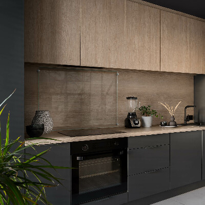 Cooker splashback transparent