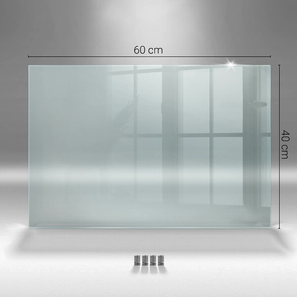 Cooker splashback transparent