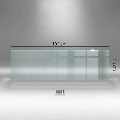 Cooker splashback transparent