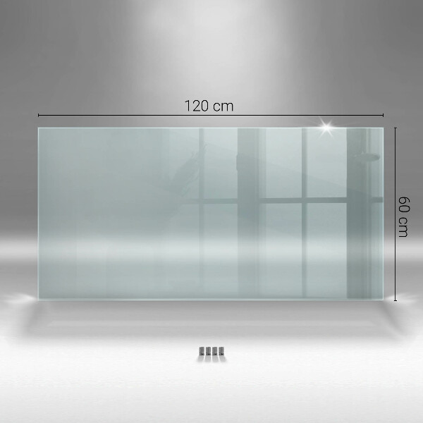 Cooker splashback transparent