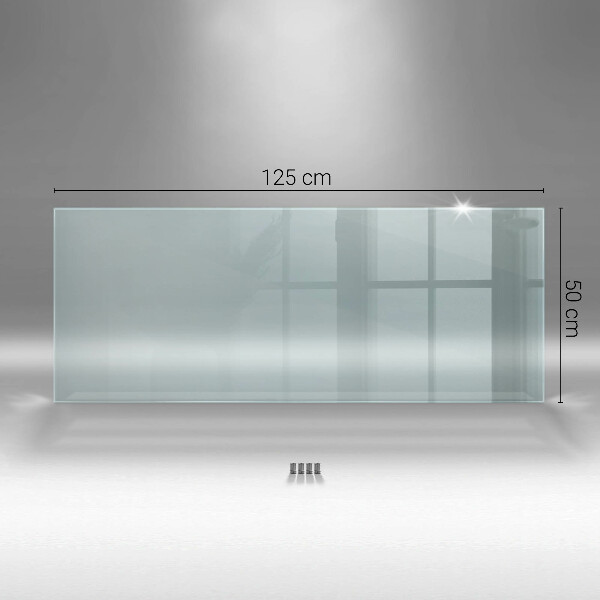 Cooker splashback transparent