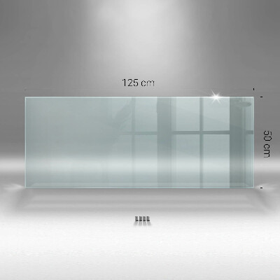 Cooker splashback transparent