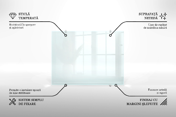 Cooker splashback transparent