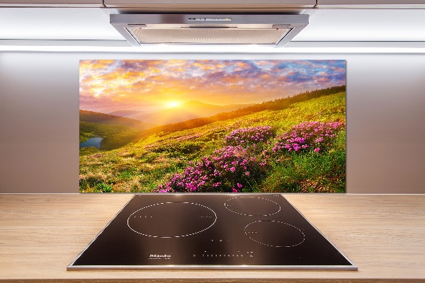 Kitchen splashback Sunset of the mountain