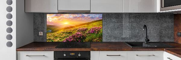 Kitchen splashback Sunset of the mountain