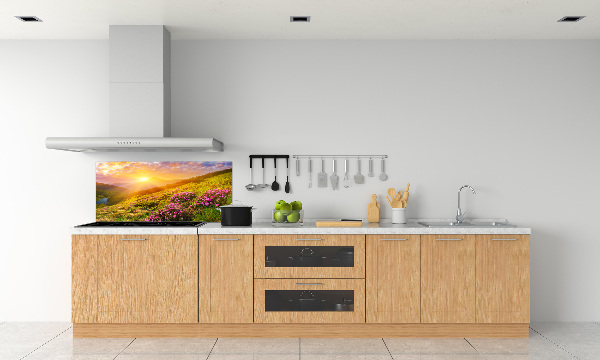 Kitchen splashback Sunset of the mountain