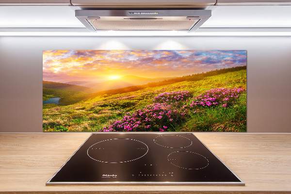 Kitchen splashback Sunset of the mountain