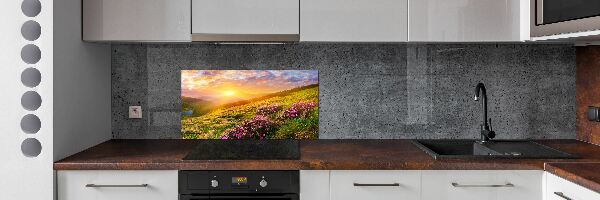 Kitchen splashback Sunset of the mountain