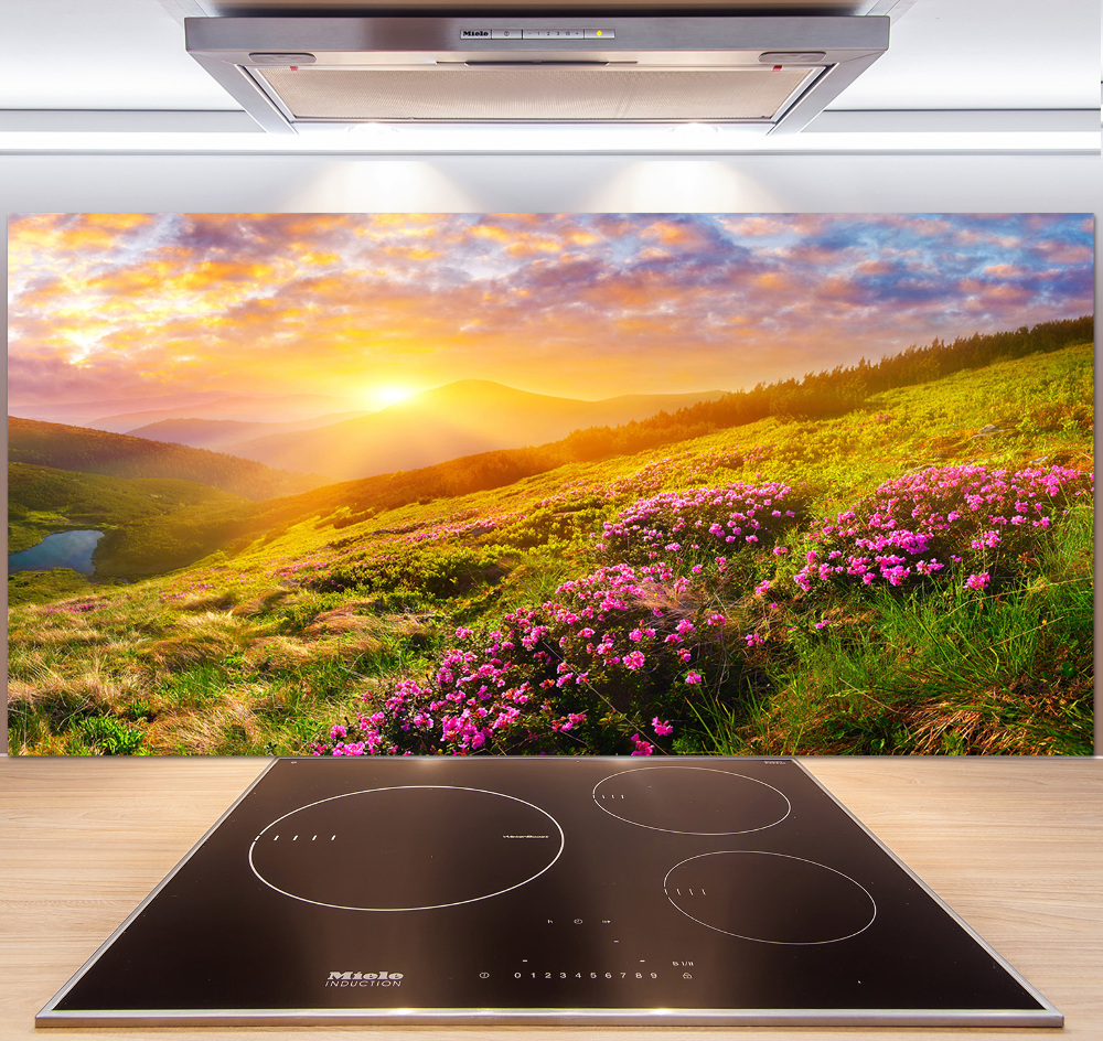 Kitchen splashback Sunset of the mountain