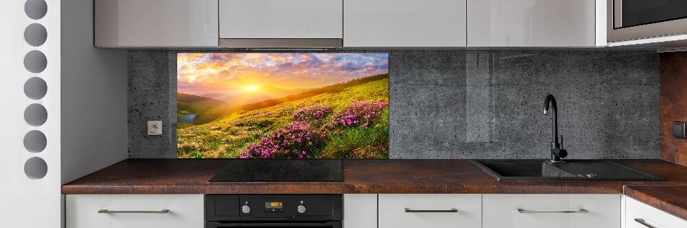 Kitchen splashback Sunset of the mountain