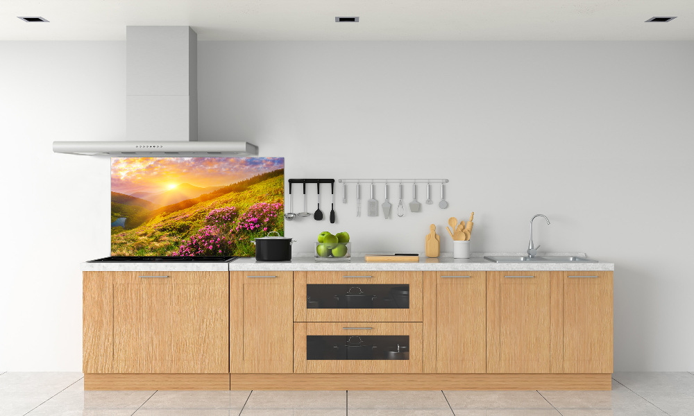 Kitchen splashback Sunset of the mountain