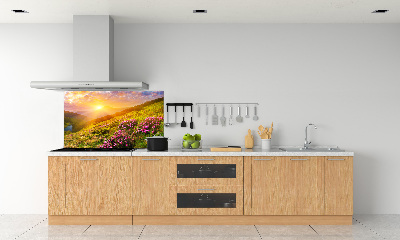 Kitchen splashback Sunset of the mountain