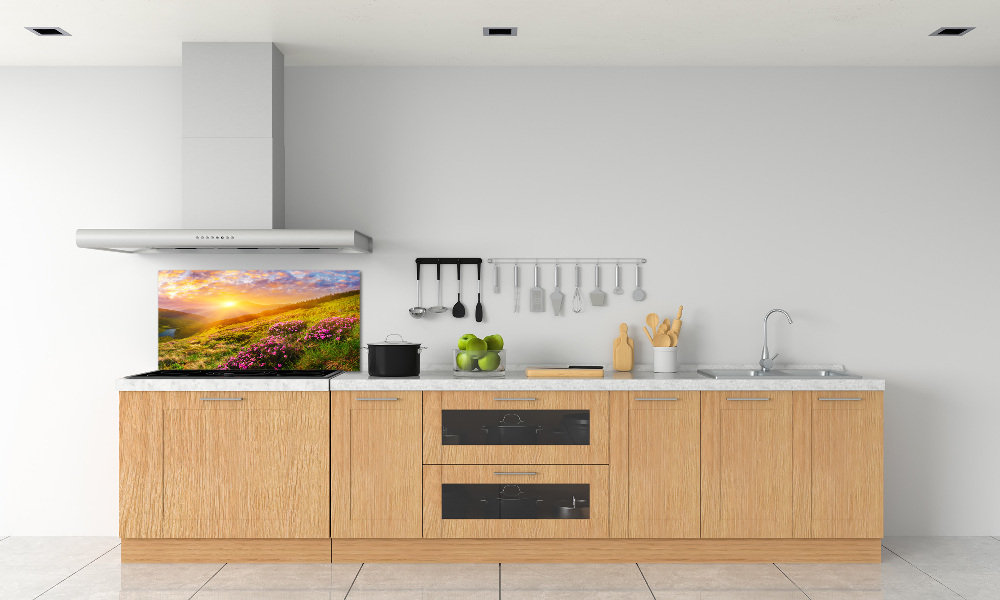 Kitchen splashback Sunset of the mountain