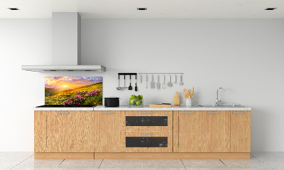 Kitchen splashback Sunset of the mountain