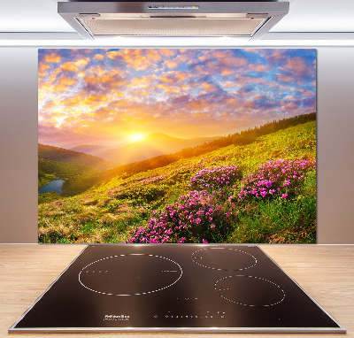 Kitchen splashback Sunset of the mountain