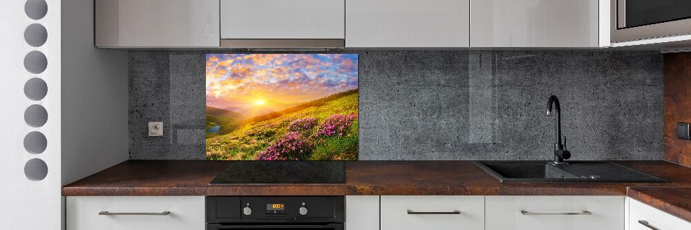 Kitchen splashback Sunset of the mountain