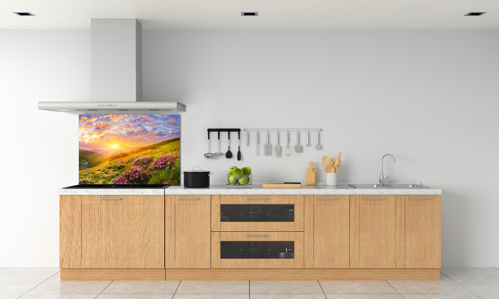 Kitchen splashback Sunset of the mountain