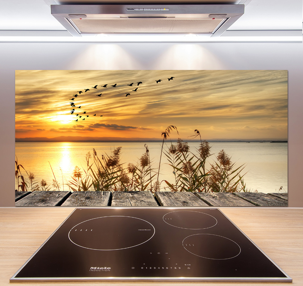 Kitchen splashback Pier by the lake