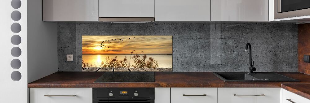 Kitchen splashback Pier by the lake