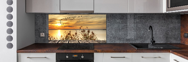 Kitchen splashback Pier by the lake