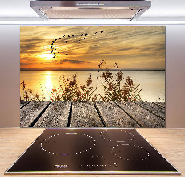 Kitchen splashback Pier by the lake