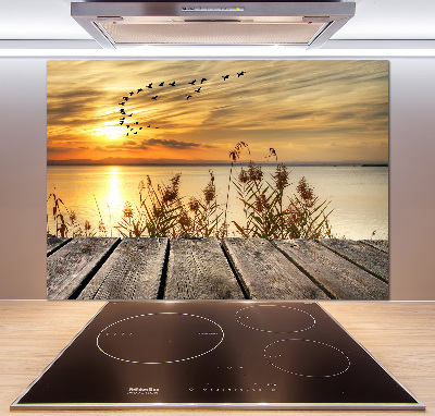 Kitchen splashback Pier by the lake