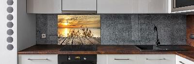 Kitchen splashback Pier by the lake