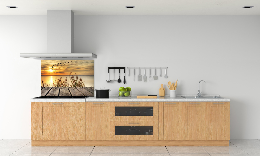 Kitchen splashback Pier by the lake