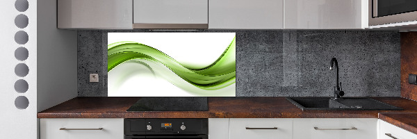 Kitchen splashback Green wave