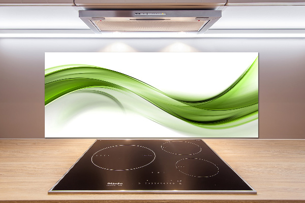 Kitchen splashback Green wave