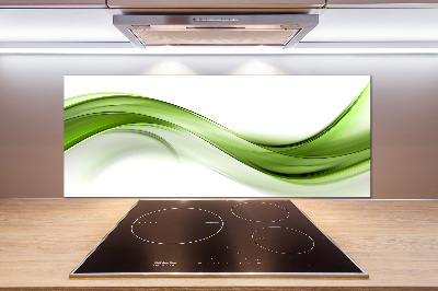 Kitchen splashback Green wave