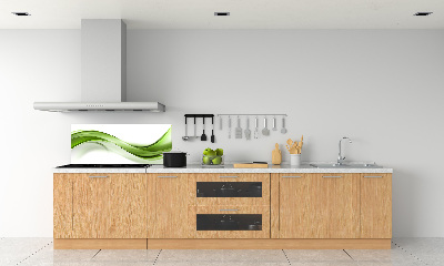 Kitchen splashback Green wave