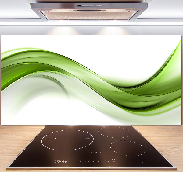 Kitchen splashback Green wave