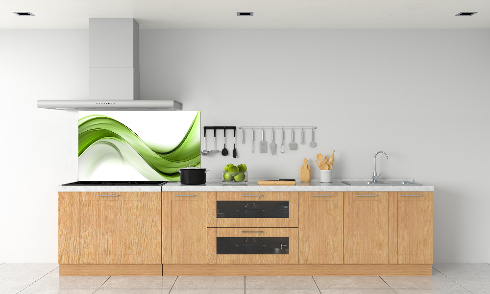 Kitchen splashback Green wave