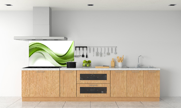 Kitchen splashback Green wave