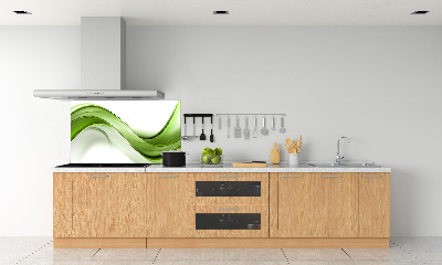 Kitchen splashback Green wave