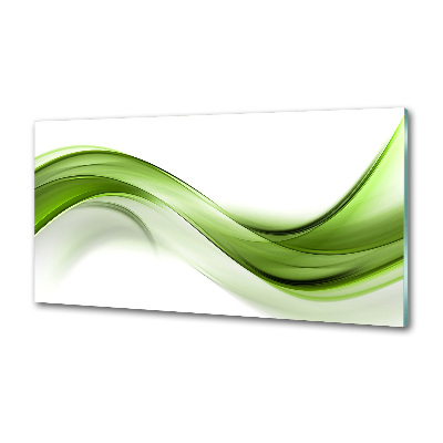 Kitchen splashback Green wave