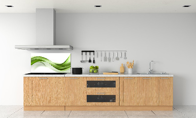 Kitchen splashback Green wave