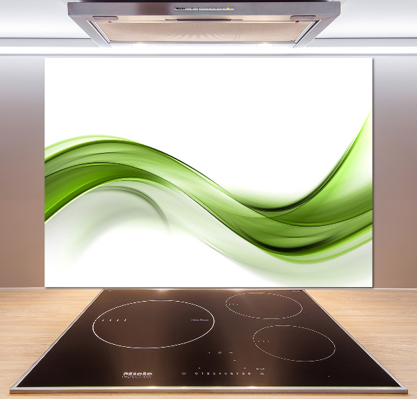 Kitchen splashback Green wave