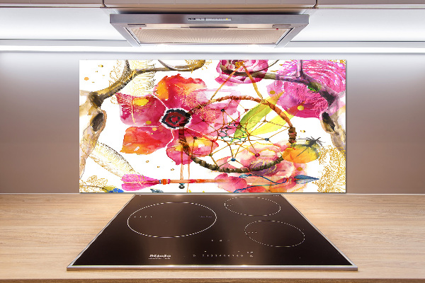 Cooker splashback Floral pattern