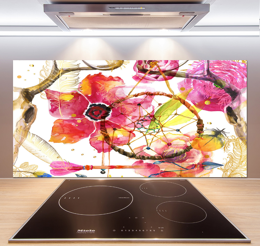 Cooker splashback Floral pattern