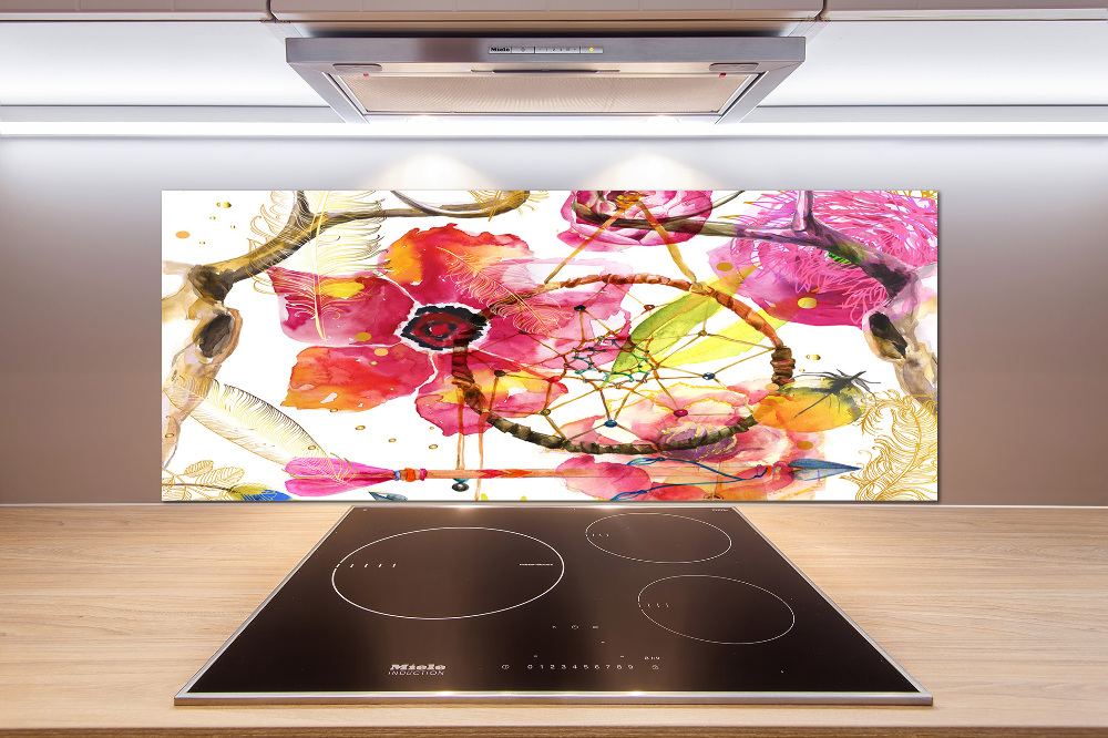 Cooker splashback Floral pattern