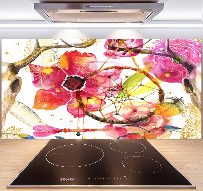 Cooker splashback Floral pattern