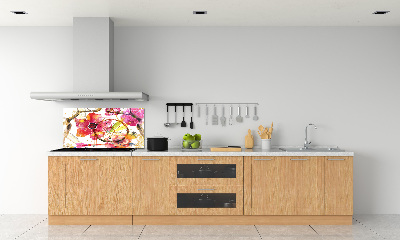 Cooker splashback Floral pattern