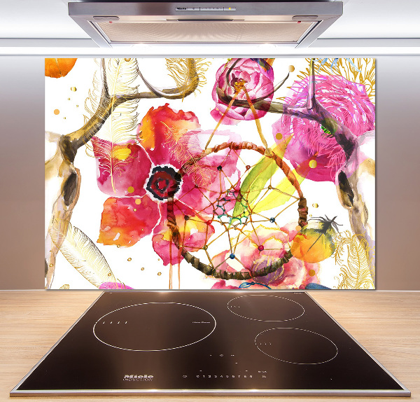 Cooker splashback Floral pattern