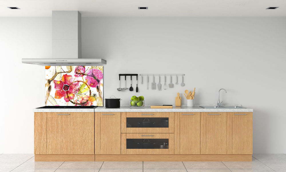 Cooker splashback Floral pattern