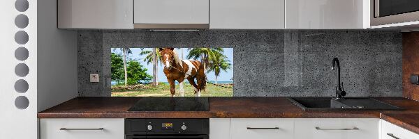 Cooker splashback Spotted horse